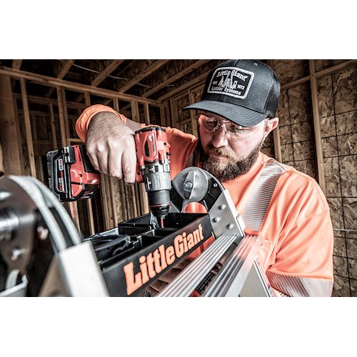 Articulating Ladder Tool Tray