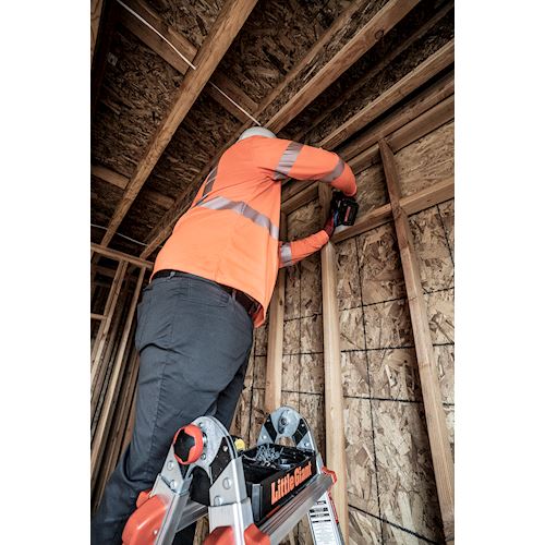 Articulating Ladder Tool Tray