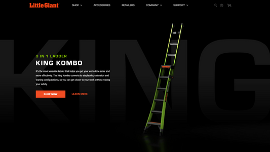 New Look and New Website for Little Giant Ladders