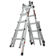 Multi-purpose ladder on a white background