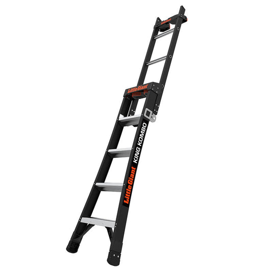 Multi-purpose ladder with 'King Kombo' branding on a white background