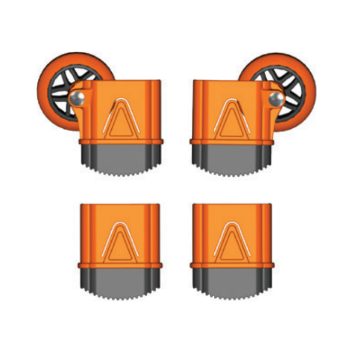 Outer Foot with Wheels Replacement Kit