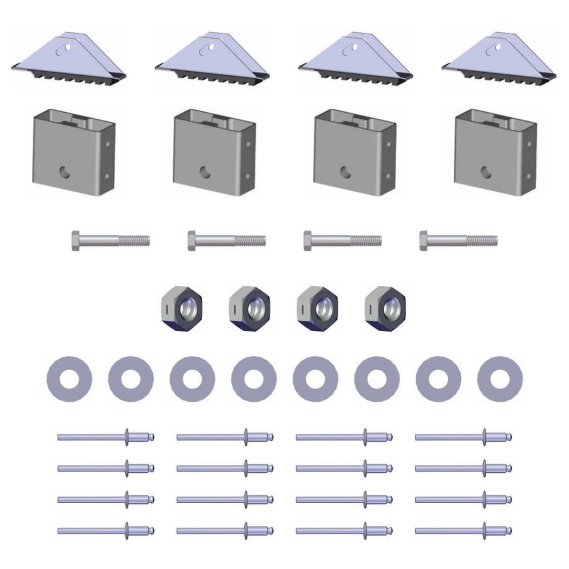 Replacement Outer Pick Feet for Aircraft Support Ladder