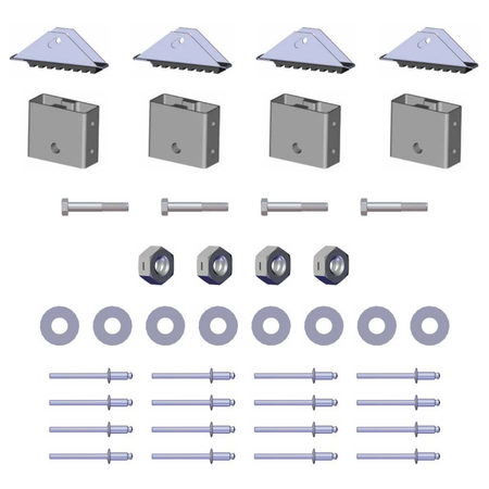 Replacement Outer Pick Feet for Aircraft Support Ladder