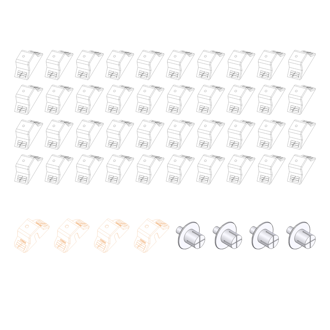 Rung Cap Replacement Kit