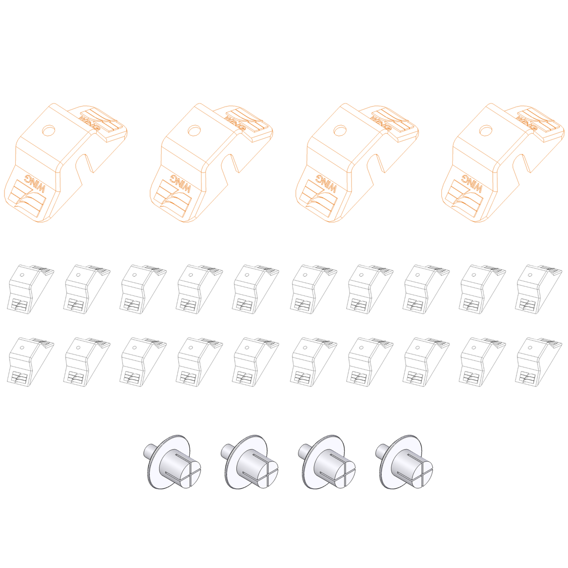 Rung Cap Replacement Kit