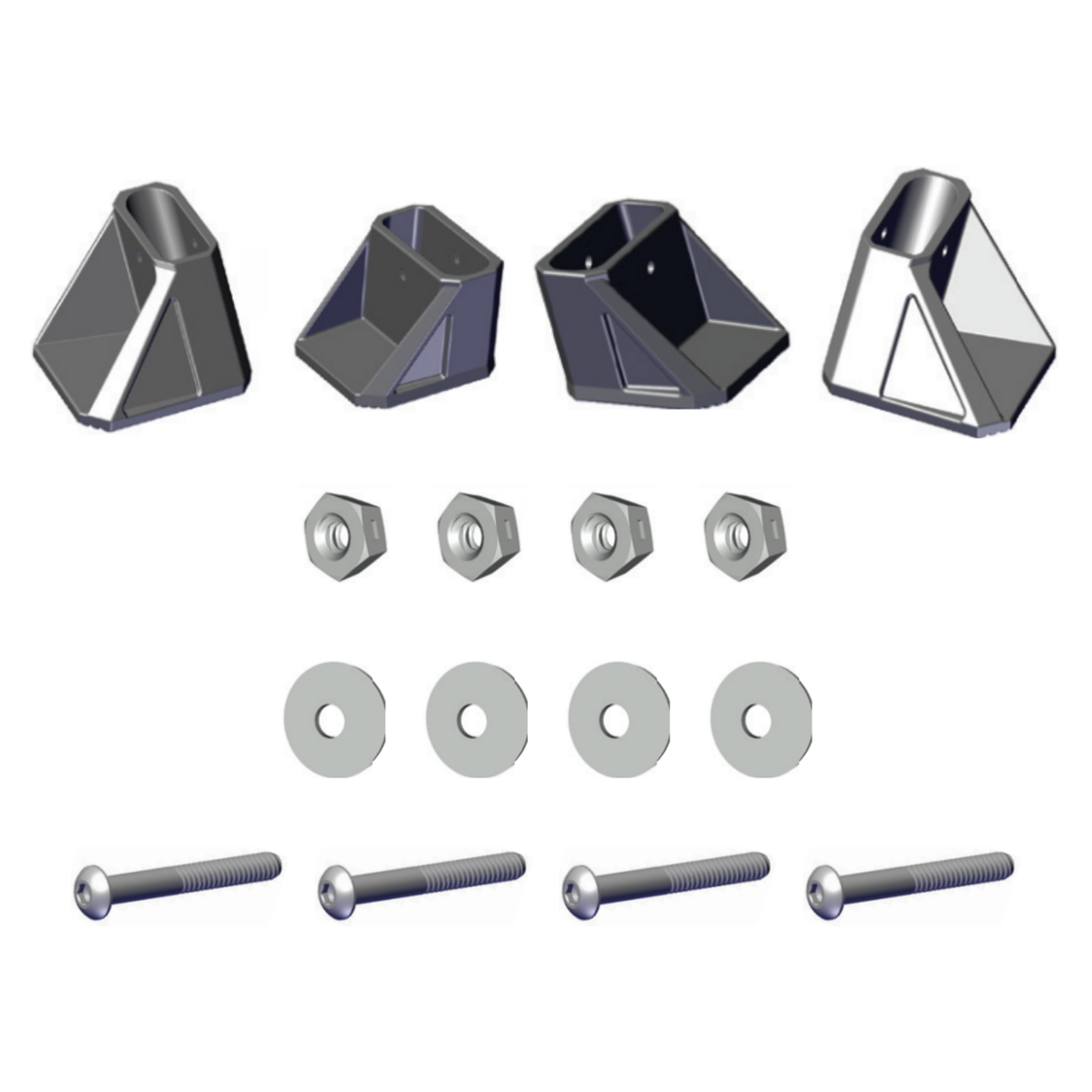 Front and Rear Foot Replacement Kit for Jumbo Step