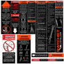 Label Kit (English/Spanish) for Aluminum Articulating Ladders