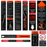 Label Kit (English/Spanish) for Aluminum Articulating Ladders