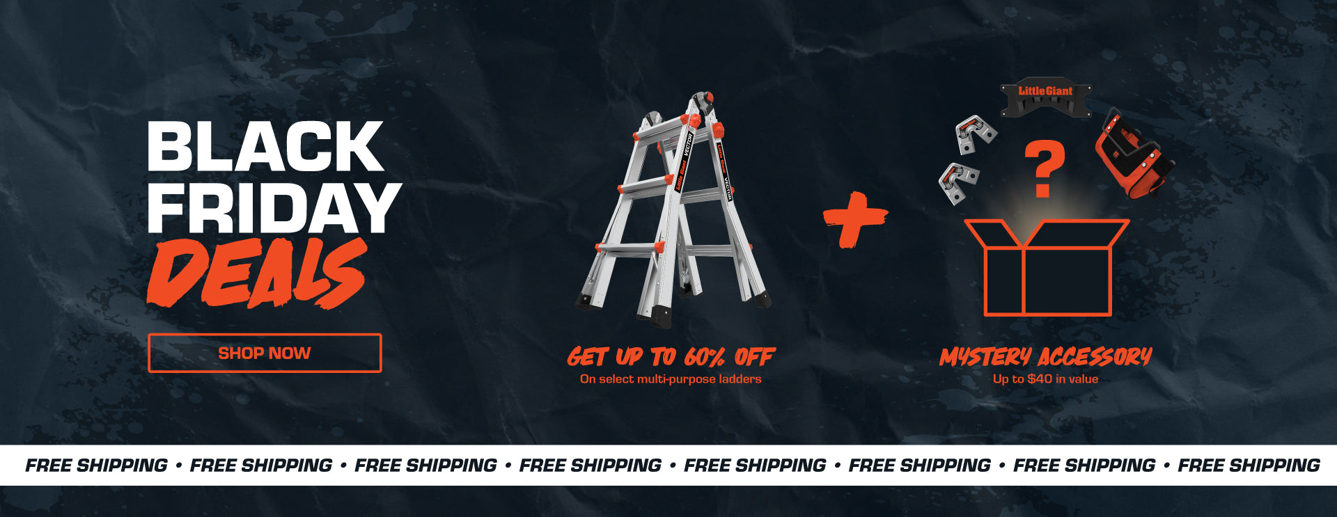 Black Friday deals with ladders up to 60% off, free shipping and mystery accessory - Little Giant Ladders