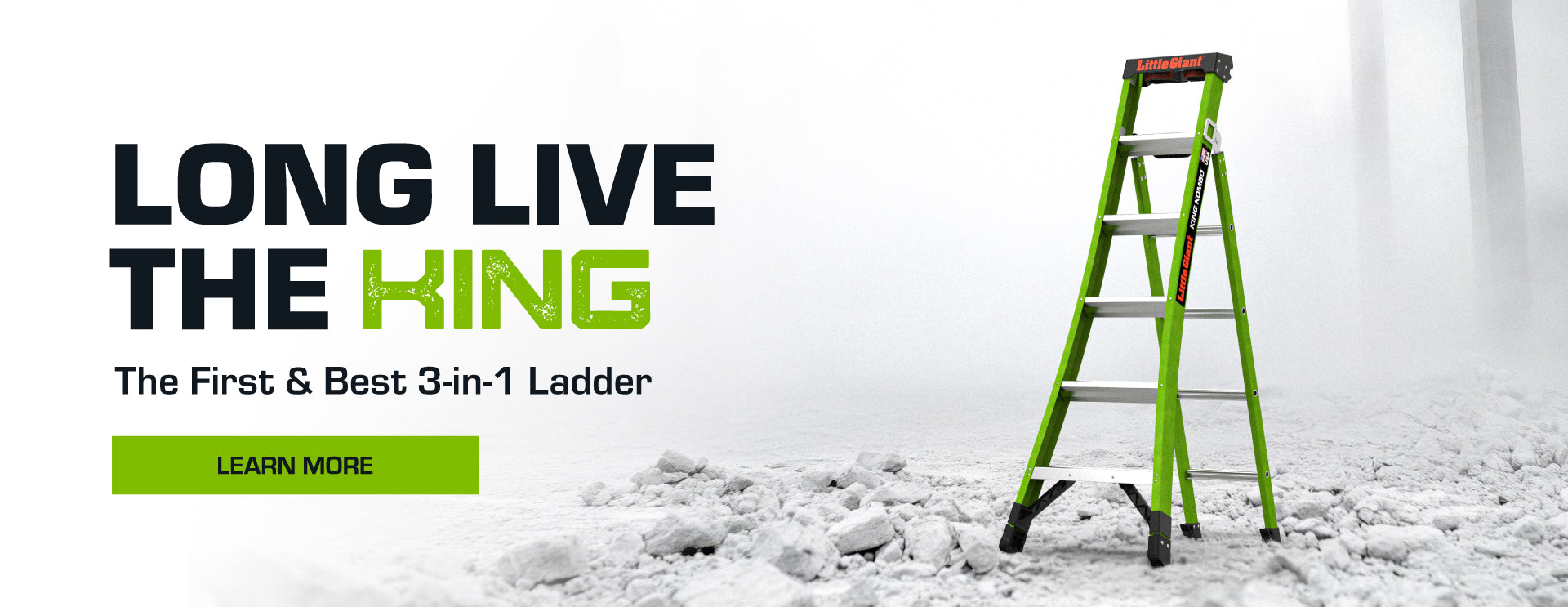 The first and best 3-in-1 ladder - Little Giant King Kombo 