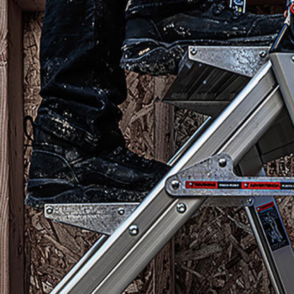 Jumbo Step with wider steps, side view