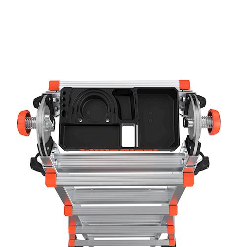 Articulating Ladder Tool Tray