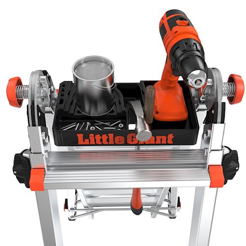 Articulating Ladder Tool Tray