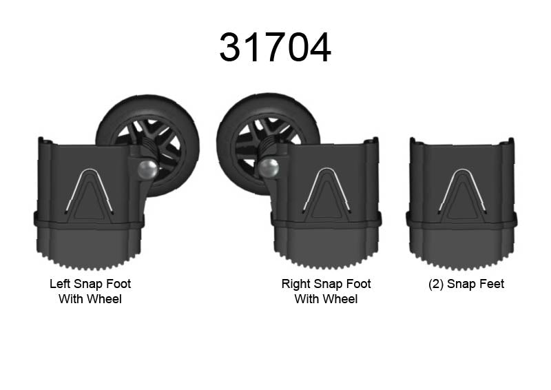Replacement Outer Foot Kit for Quantum Ladder