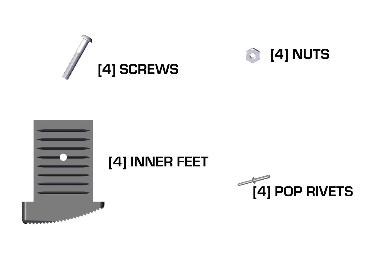 Inner Foot Replacement Kit for M26 Ladder