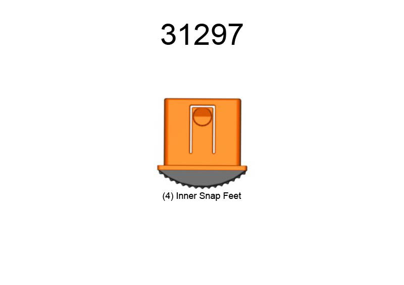 Inner Foot Replacement Kit for Dark Horse Ladder